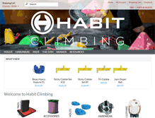 Tablet Screenshot of habitclimbing.com